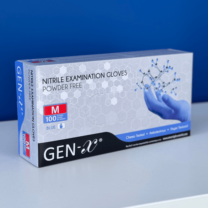 Gants d'examen de nitrile sans poudre GEN-X