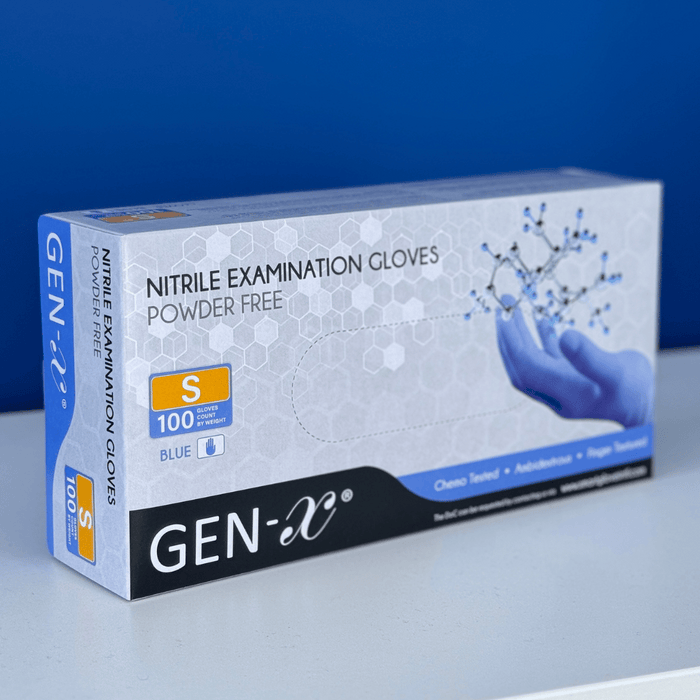Gants d'examen de nitrile sans poudre GEN-X