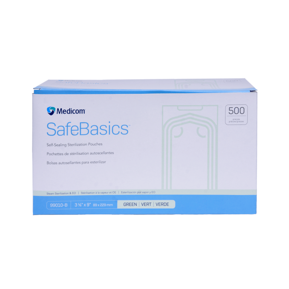 MEDICOM 3.5" x 9" Sterilization Pouches (500/box)