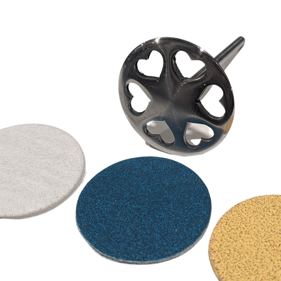 Mandrin pour disque d'émeri adhésif (25mm)